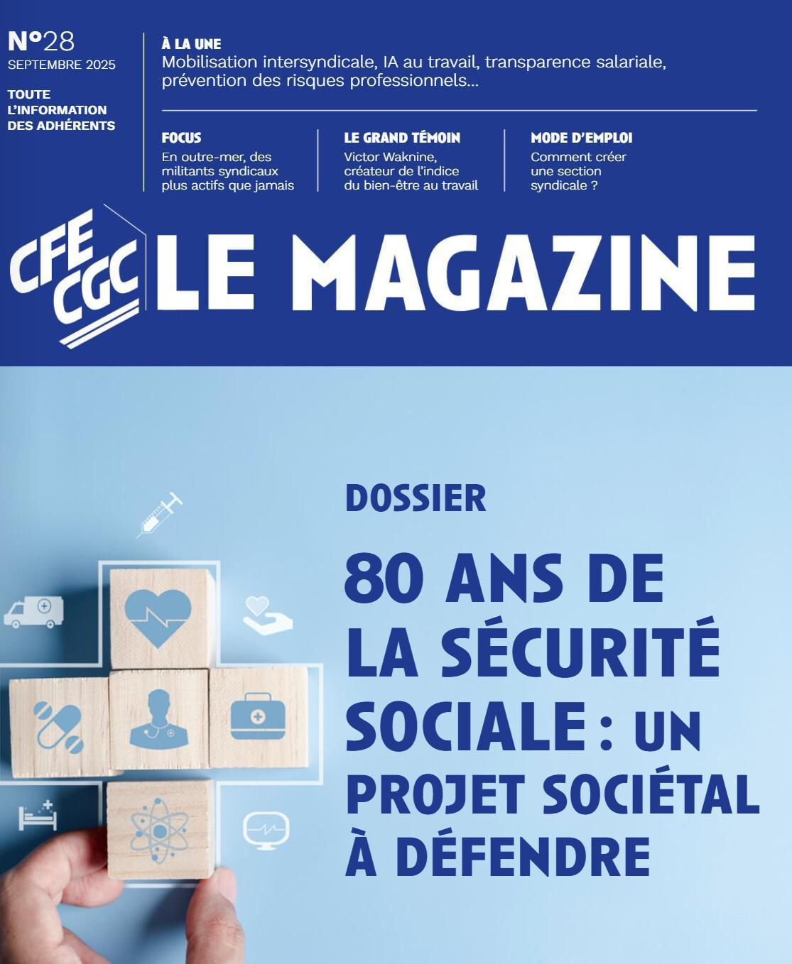 Magasine Confédéral n° 28 de septembre 2025
