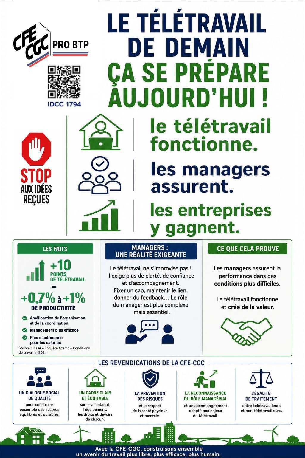 Télétravail : l'INSEE confirme que la productivité augmente