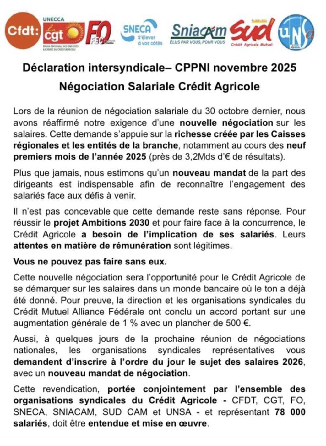 📢 Infos NAO Nationales 📢