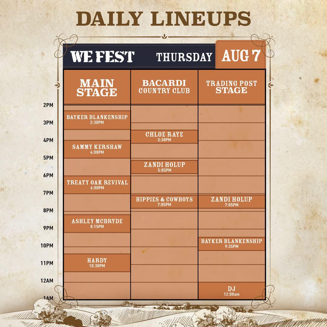 DAILY LINEUPS