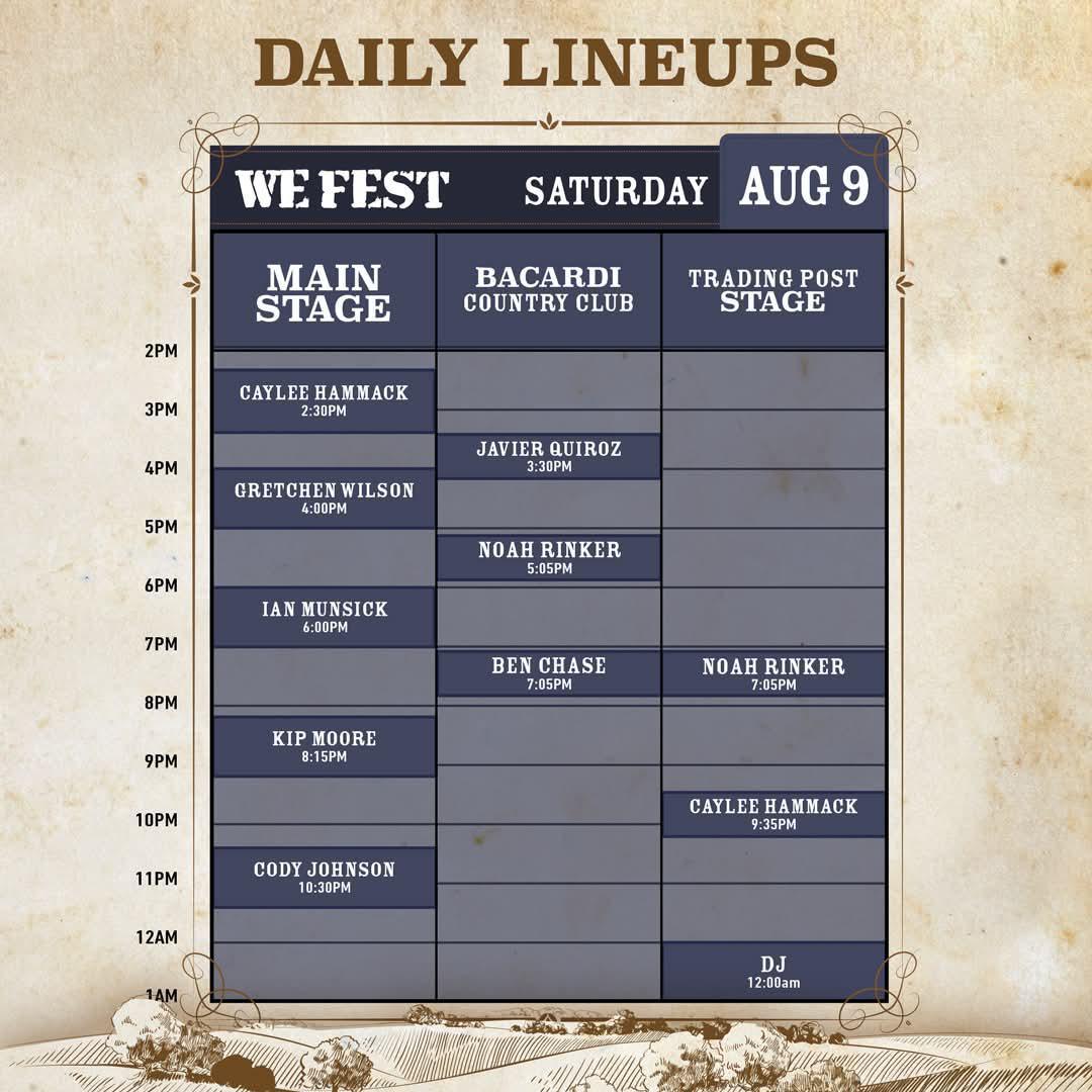 DAILY LINEUPS