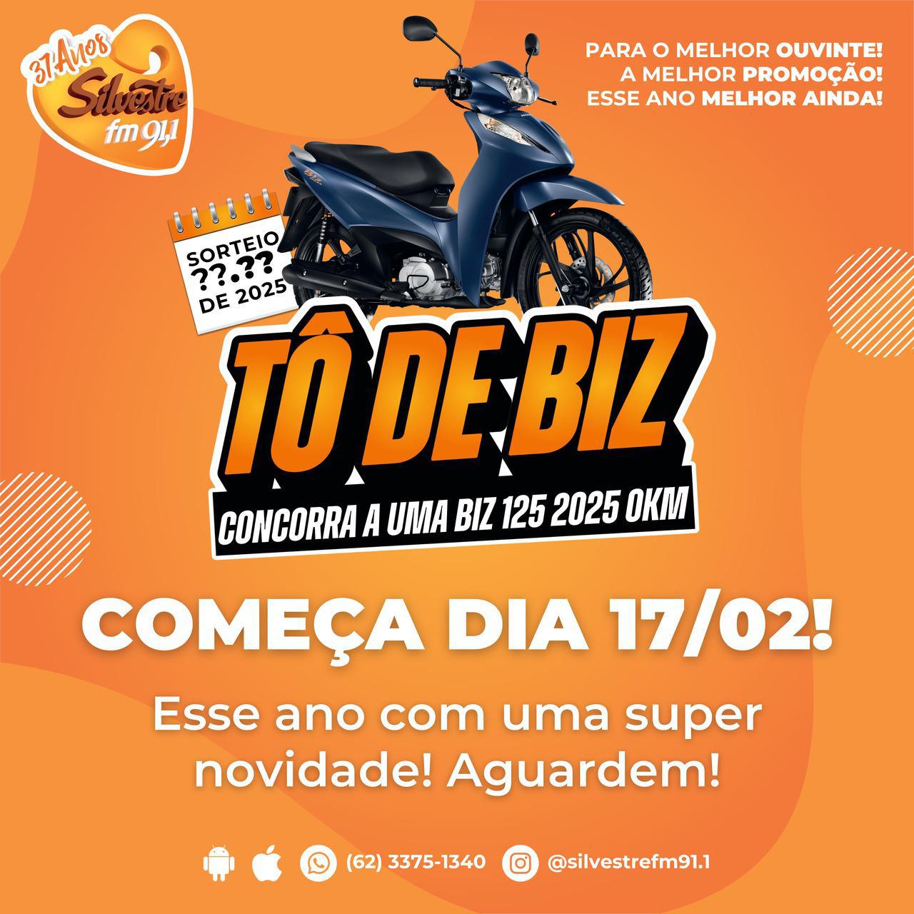 Promoção Tô de Biz 2025!