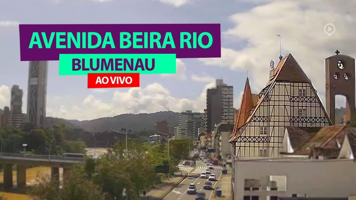 Blumenau - SC Avenida Beira Rio AO VIVO Câmera