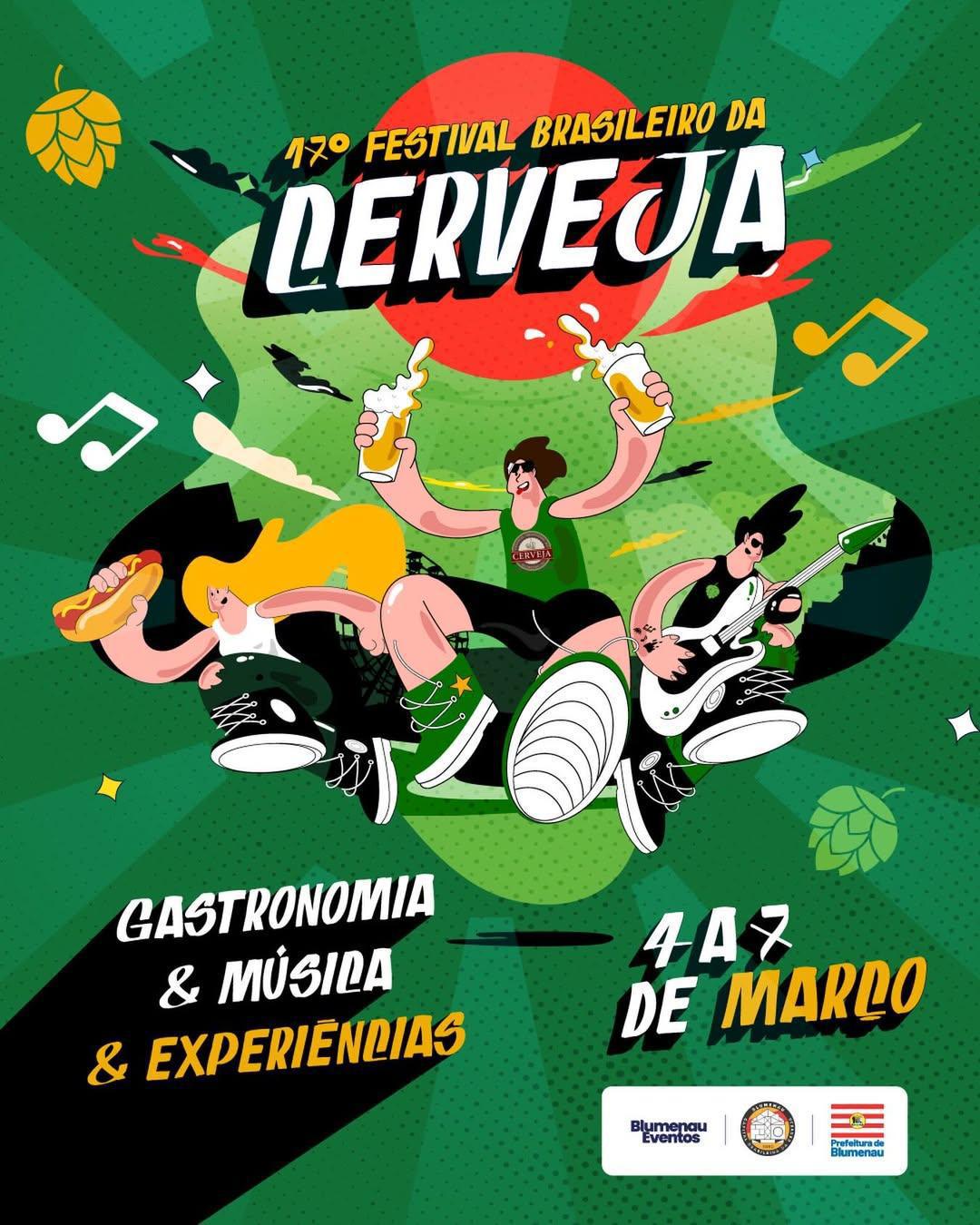 Festival Brasileiro da Cerveja traz Dazaranha e une rock e cultura cervejeira em Blumenau