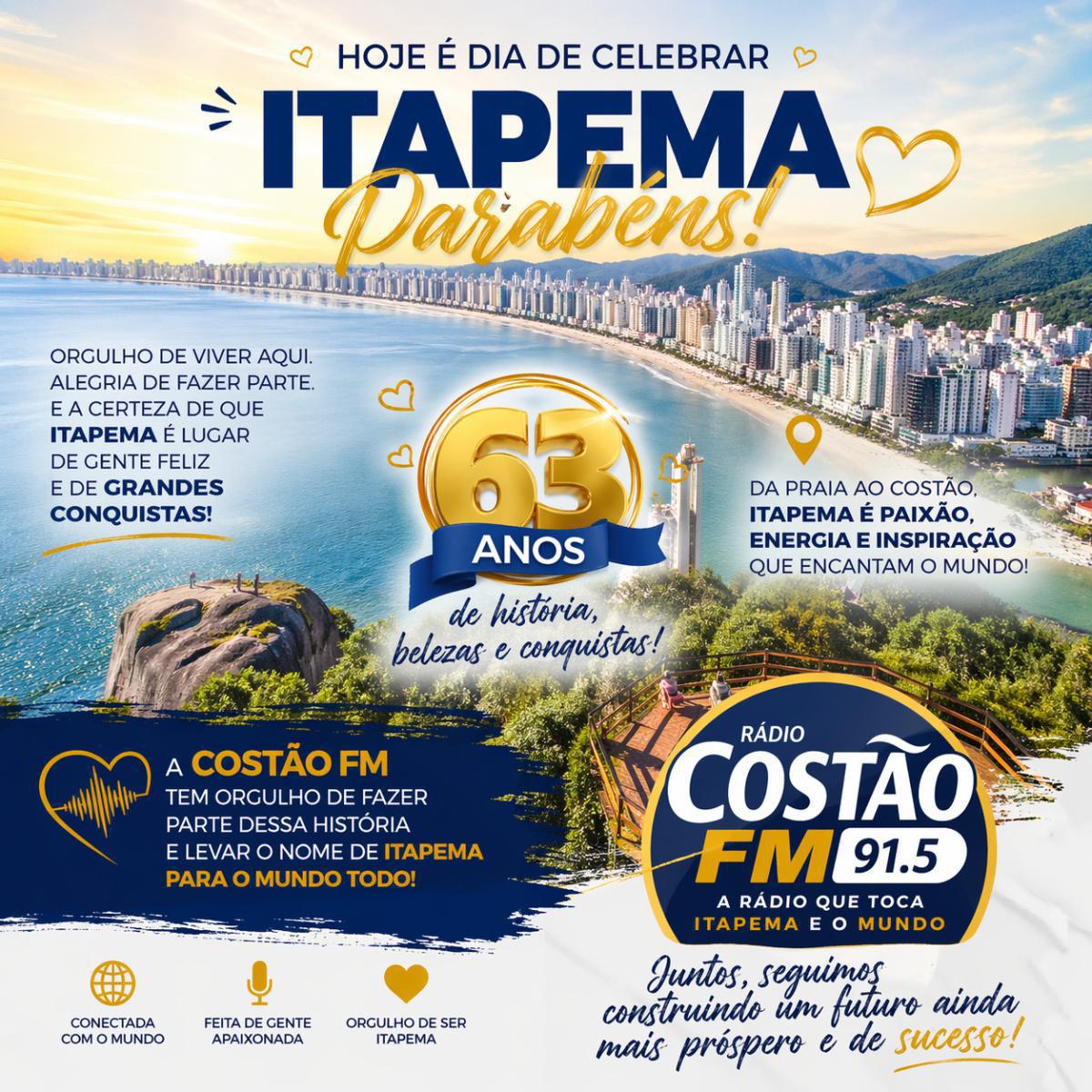 ITAPEMA SC AO VIVO – Aniversário 64 Anos | Praia, Mar e Energia da Cidade 2026 ITAPEMA SC AO VIVO – Aniversário 64 Anos | Praia, Mar e Energia da Cidade 2026