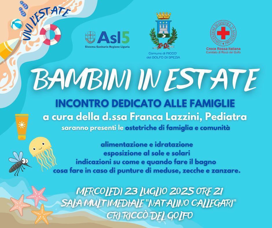 Bambini in Estate - incontro dedicato alle famiglie (inizio ore 21.00)
