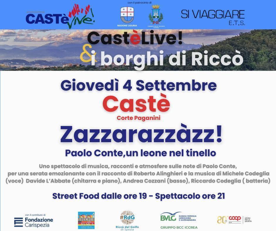 Zazzarazzàzz! Paolo Conte, un leone nel tinello (inizio spettacolo ore 21 - Street Food dalle ore 19)