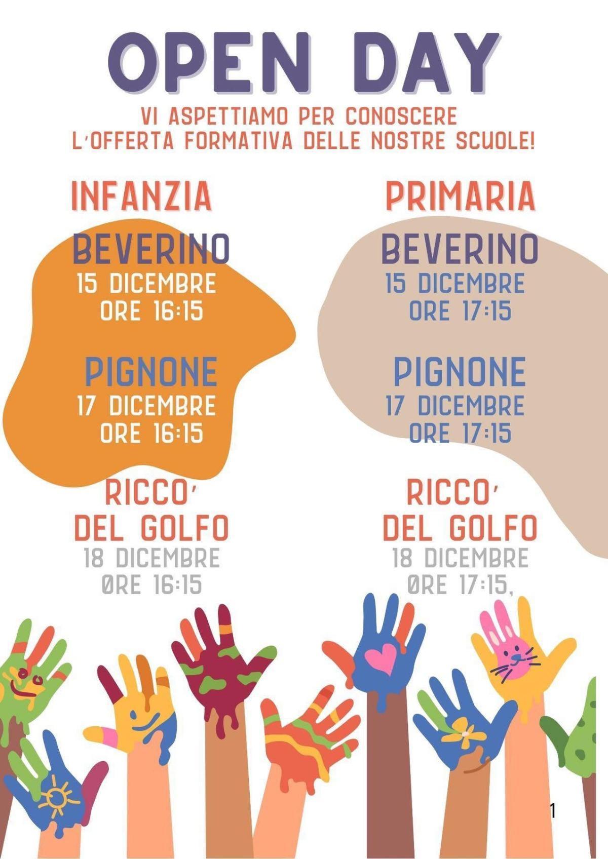 Open Day - primaria (dalle ore 17.15)