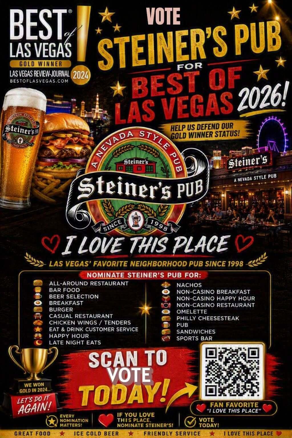 Vote for Steiner's Pub!