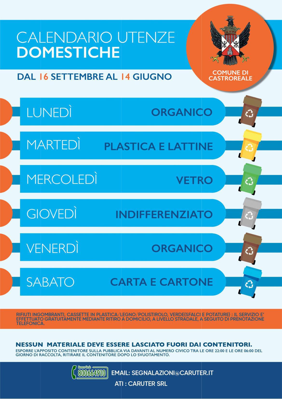 Calendari utenze domestiche