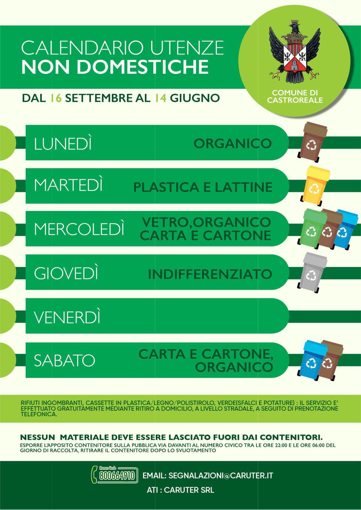 Calendari non domestiche