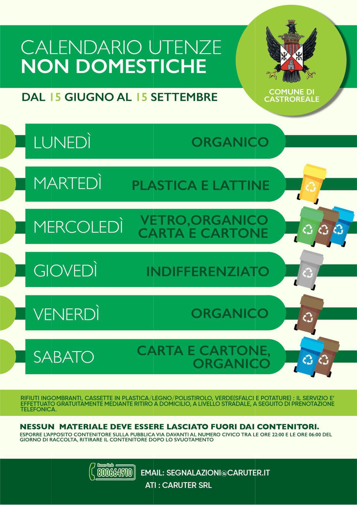 Calendari non domestiche