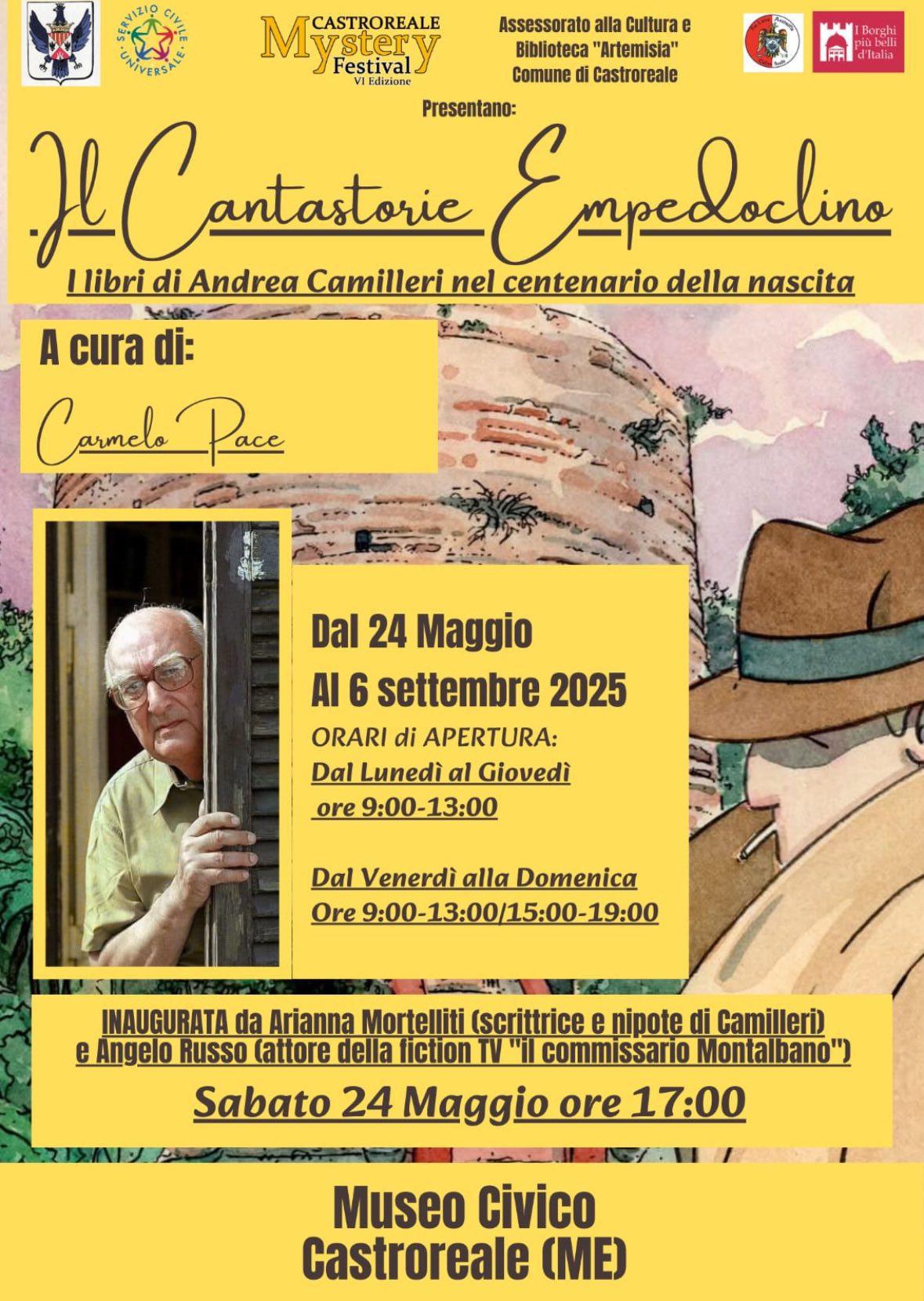 Il Cantastorie Empedoclino - I libri di Andrea Camilleri nel centenario della nascita