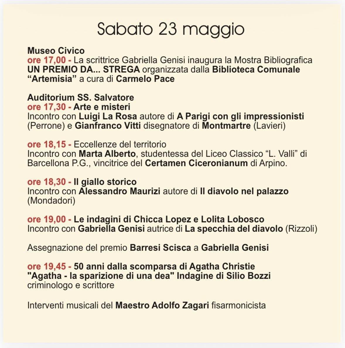 Castroreale Mystery Festival – VII Edizione (Inizio incontri ore 17:00) Castroreale Mystery Festival – VII Edizione (Inizio incontri ore 17:00)