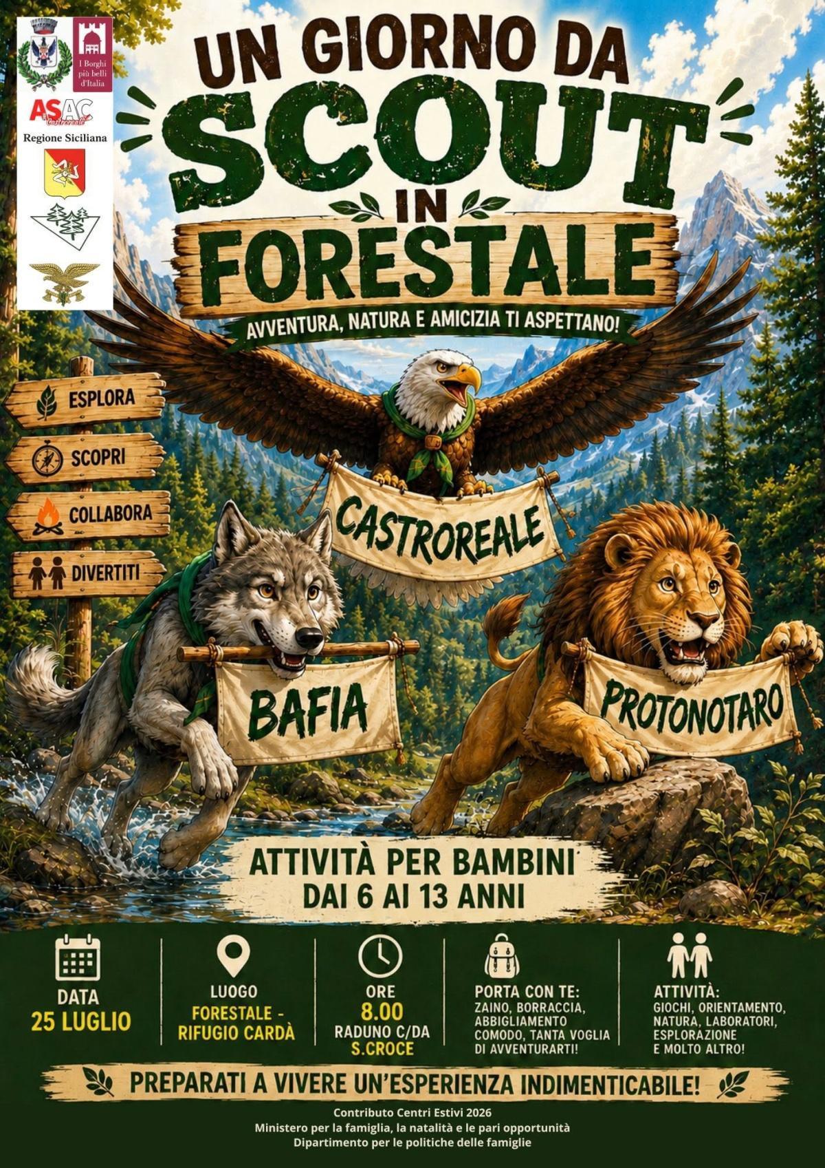 Un giorno da Scout in Forestale (Inizio ore 8.00)