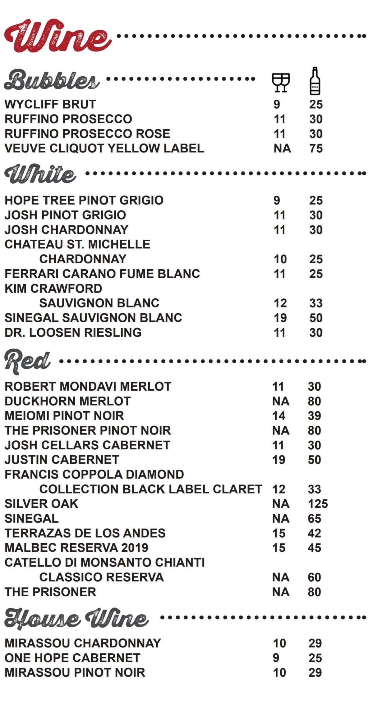 Menu Menu