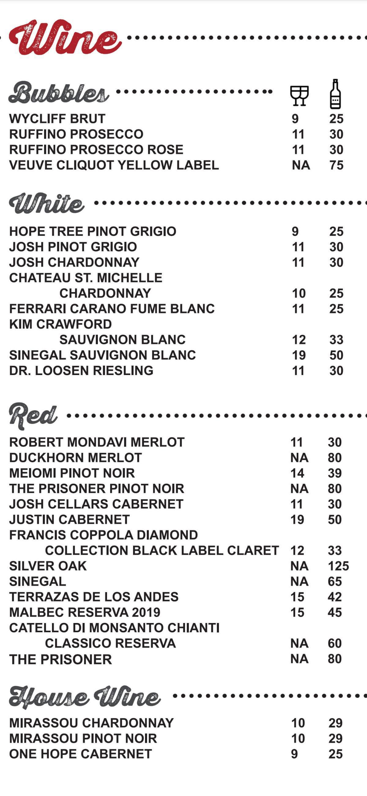 Menu Menu