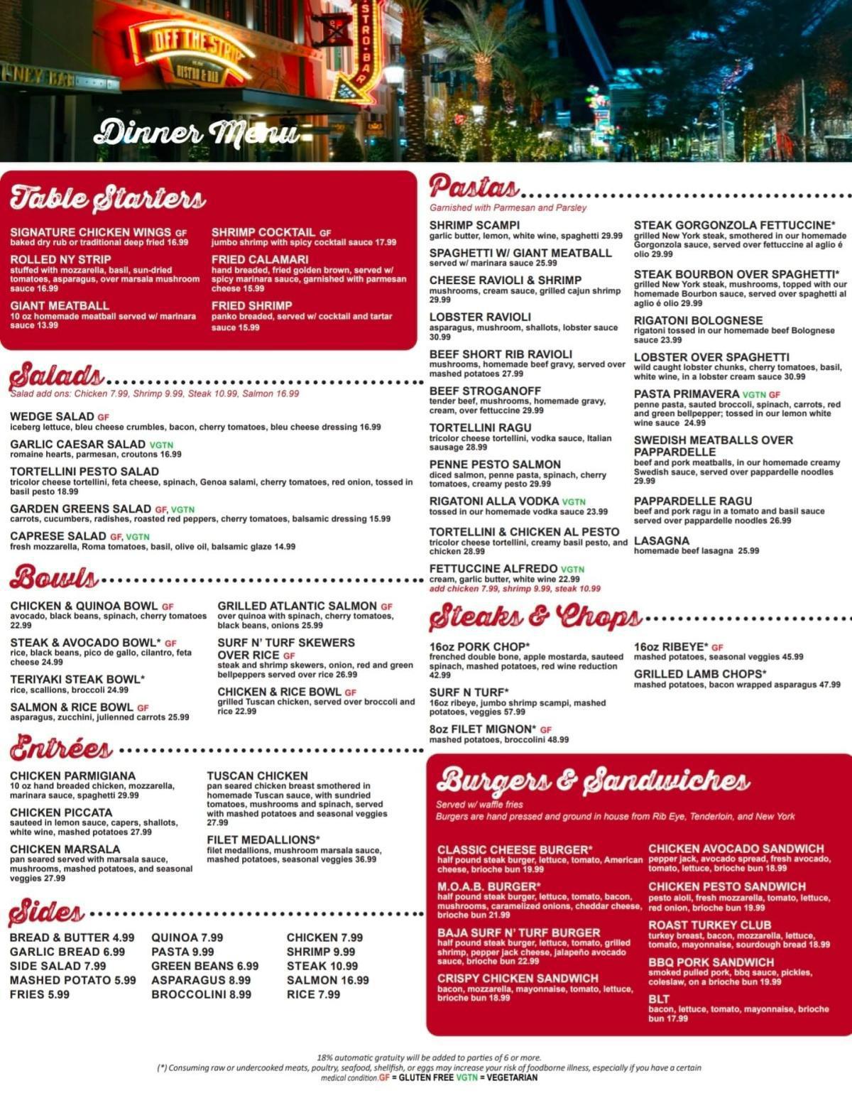 Menu Menu