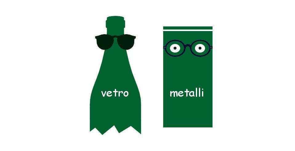 Stasera esporre vetro e lattine Stasera esporre vetro e lattine