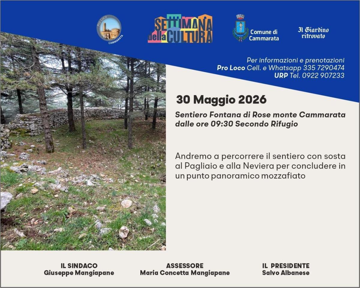 Sentiero Fontana di Rose monte Cammarata (dalle ore 09:30 Secondo Rifugio)