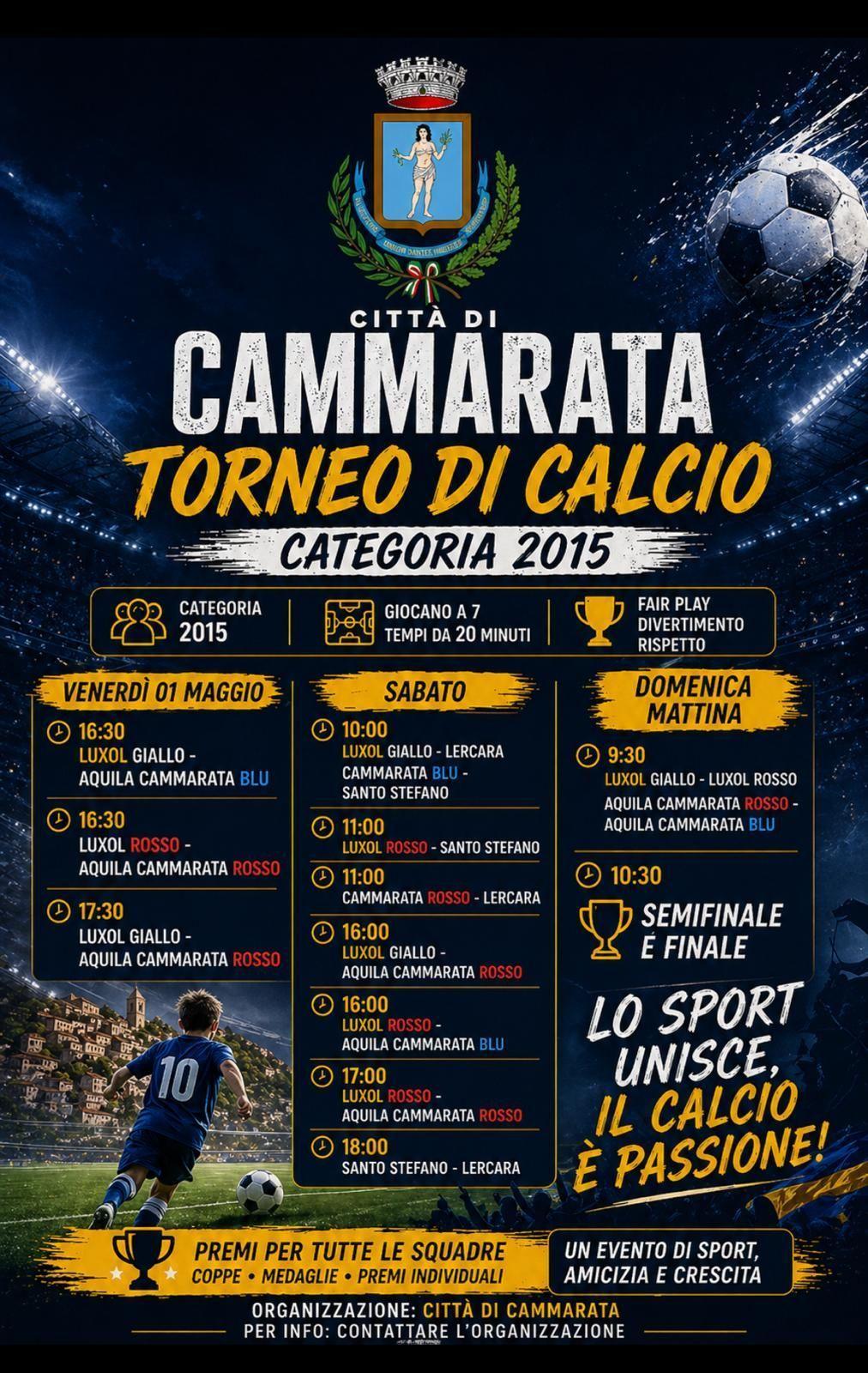 Torneo di Calcio - categoria 2015 (inizio ore 09:30)