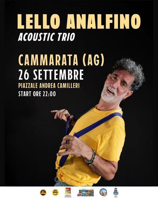Lello Analfino - acoustic trio (inizio ore 22:00)