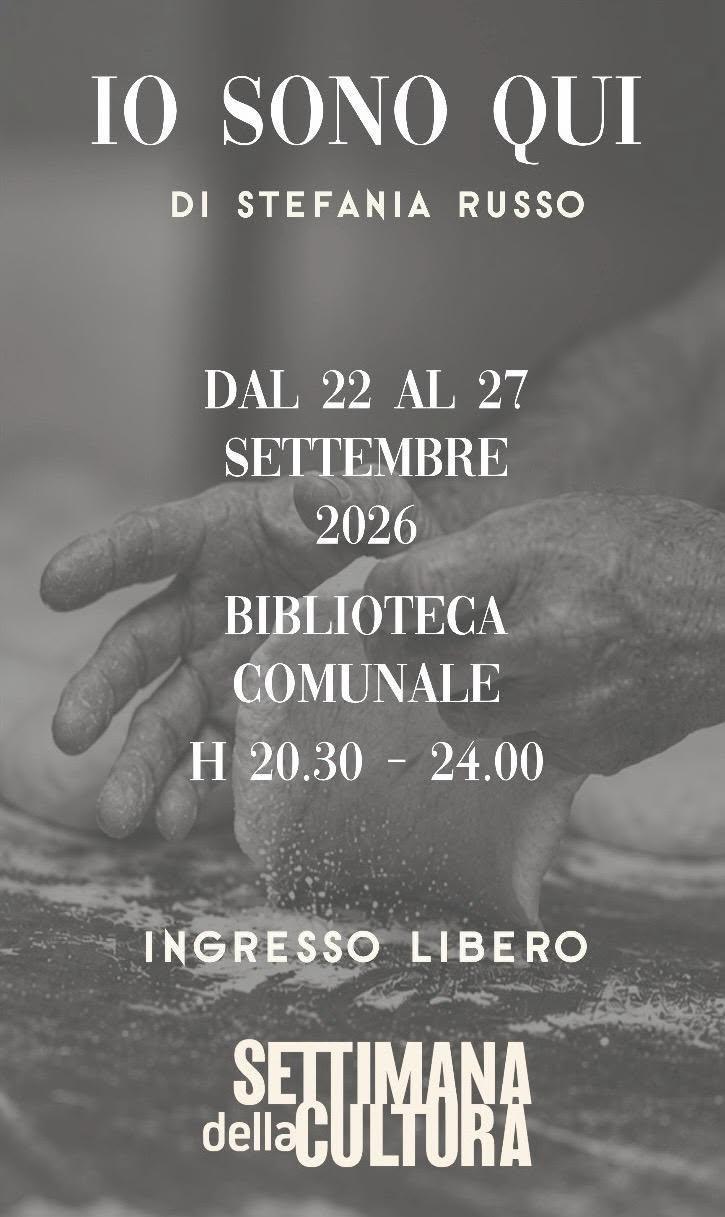 "Io sono qui" Mostra Fotografica di Stefania Russo 