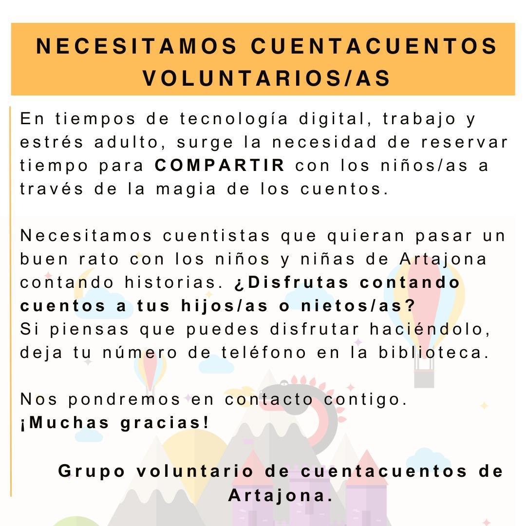 ¡Buscamos Cuentacuentos Voluntarios!