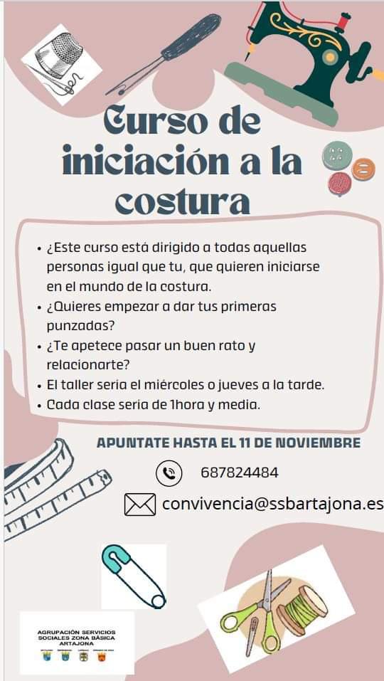 Curso de Iniciación a la Costura