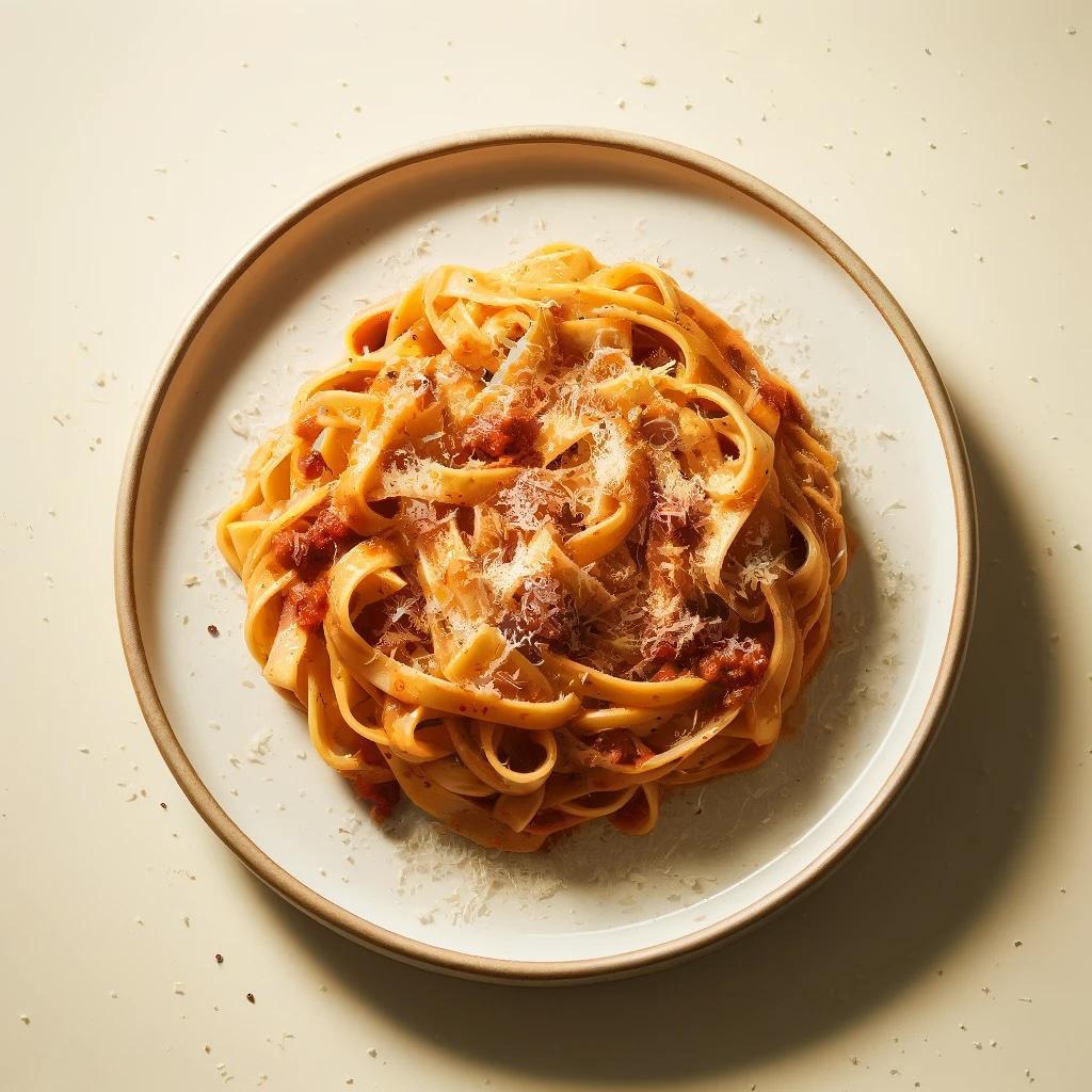 Tagliatelle com ragu