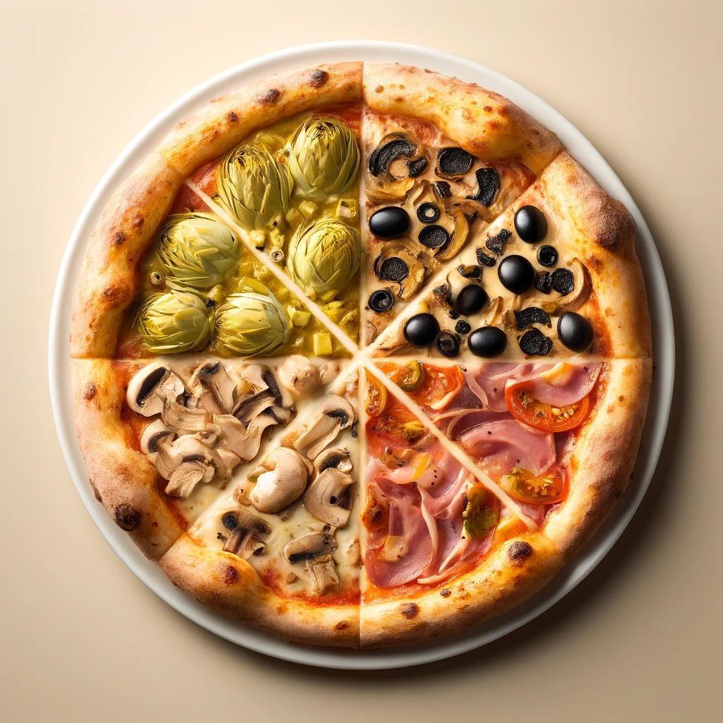 Pizza cuatro estaciones Pizza cuatro estaciones