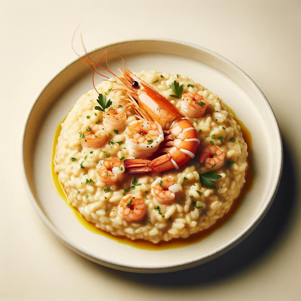 Risotto alla Crema di Scampi Risotto alla Crema di Scampi