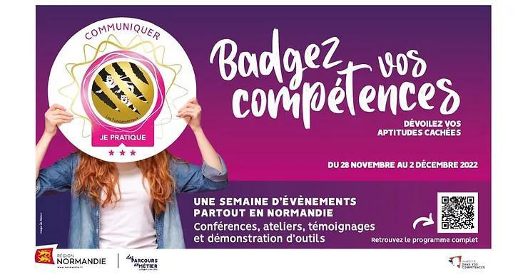 "Compétences transversales" la Région Normandie badge !