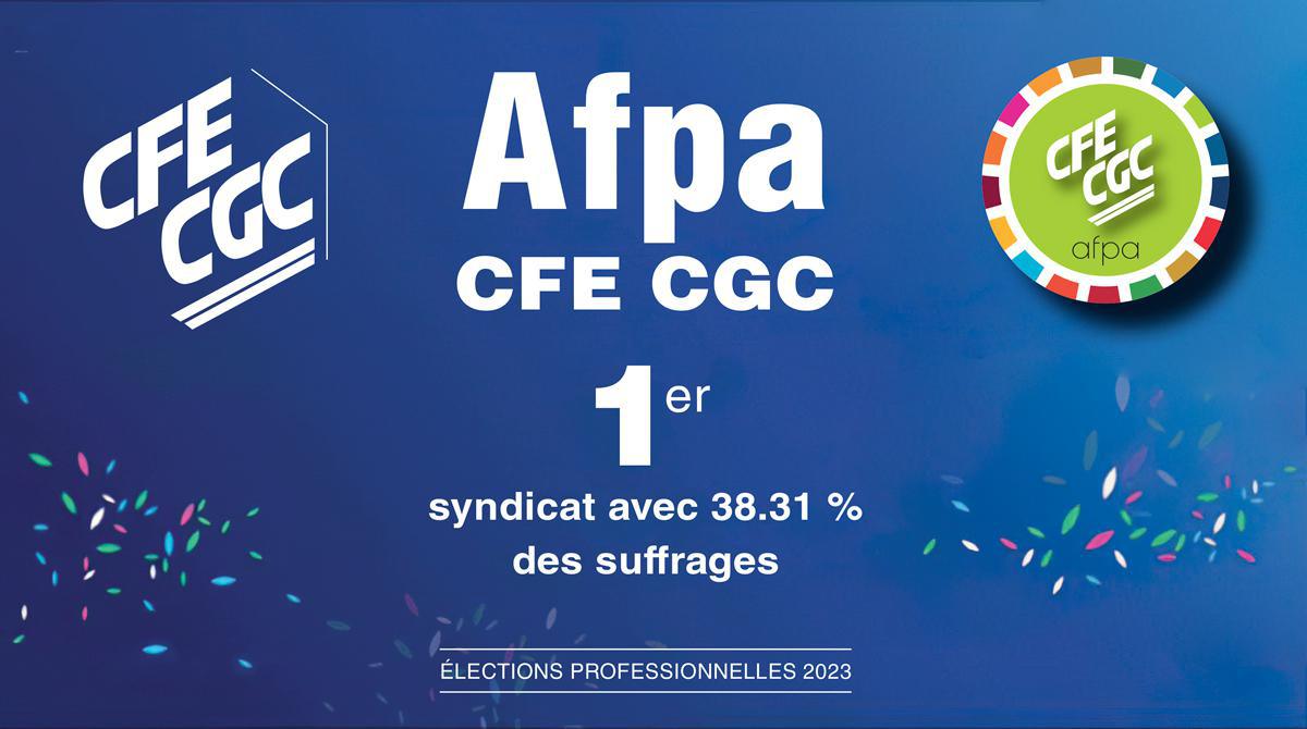 La CFE CGC syndicat n°1 à l'Afpa
