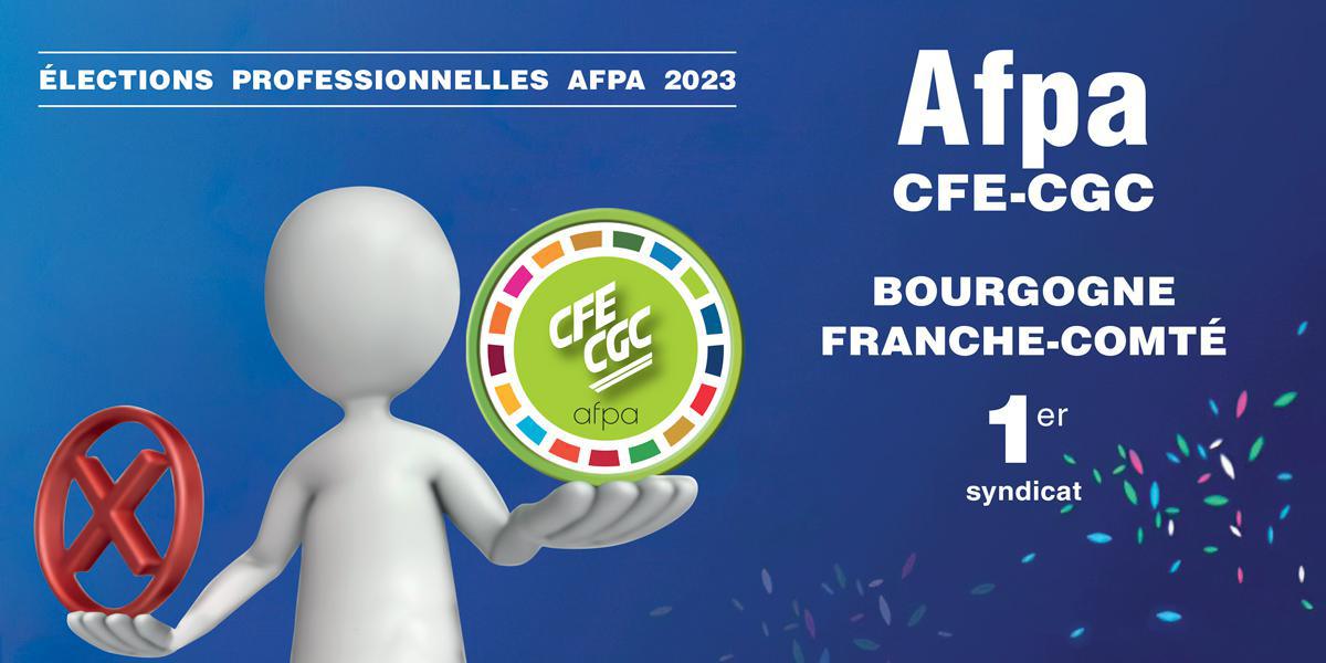 CFE-CGC AFPA, 1er syndicat en Bourgogne/Franche-Comté