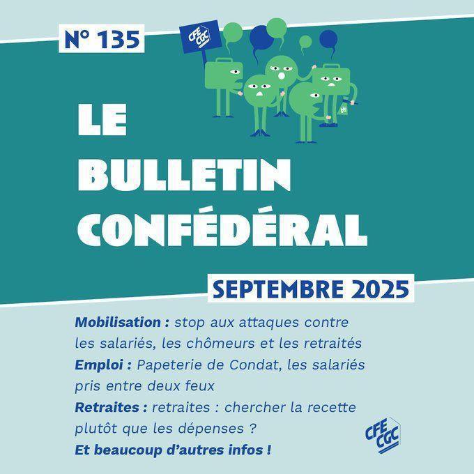 Le Bulletin confédéral - Septembre 2025