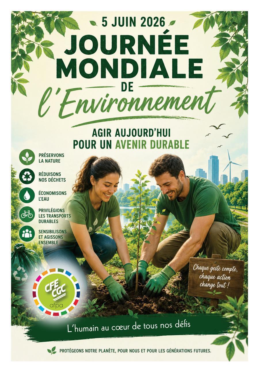Journée mondiale de l'environnement - 5 Juin 2026