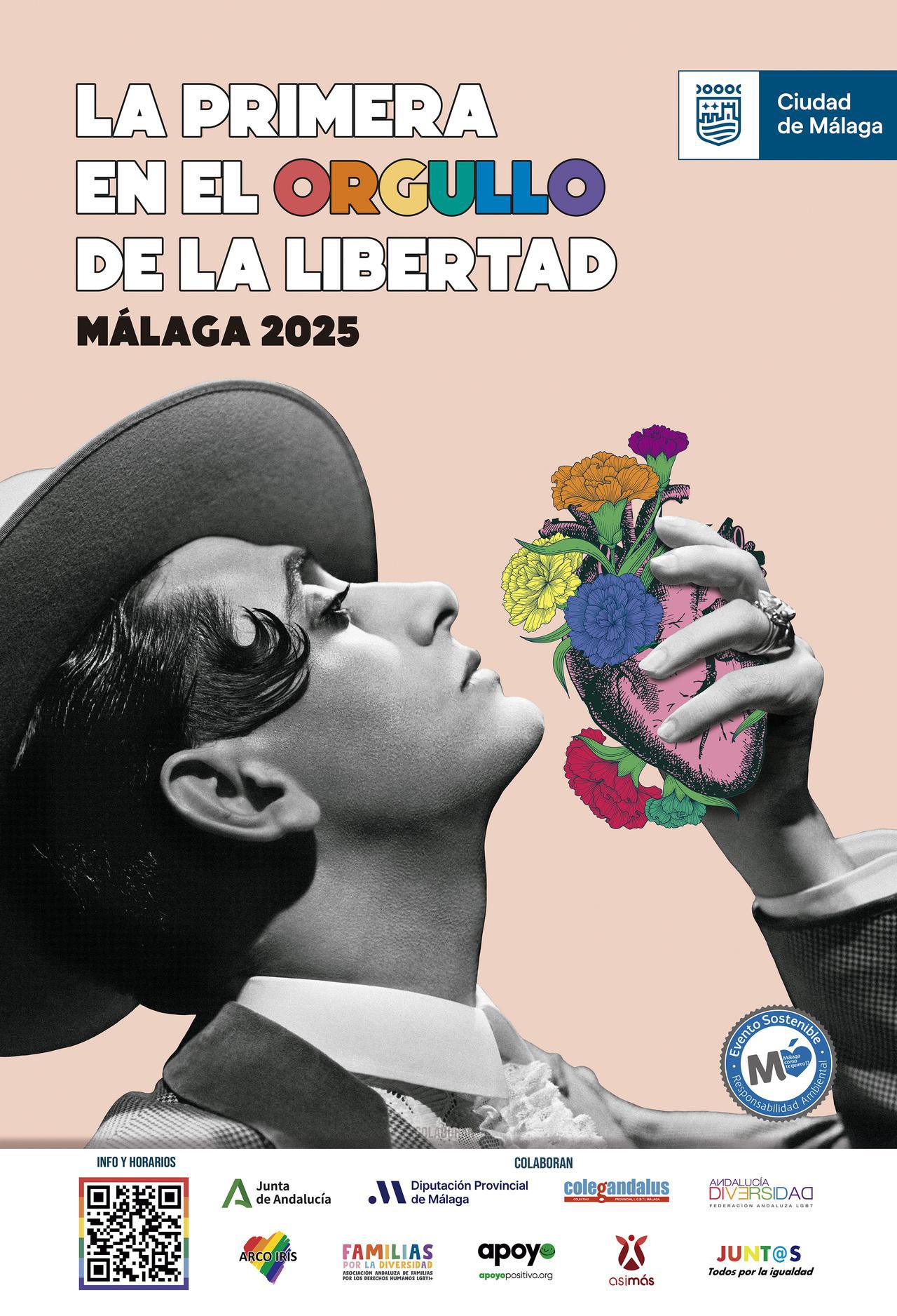 CARTEL ORGULLO LGTBI 2025 CIUDAD DE MALAGA