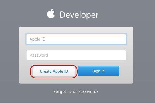 Creazione account sviluppatore Apple (obbligatorio)