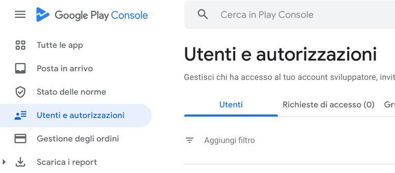 Creazione account sviluppatore Google Play (obbligatorio)