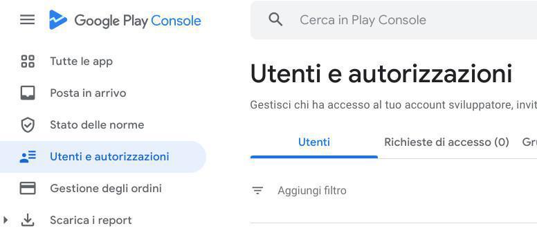 Creazione account sviluppatore Google Play Creazione account sviluppatore Google Play