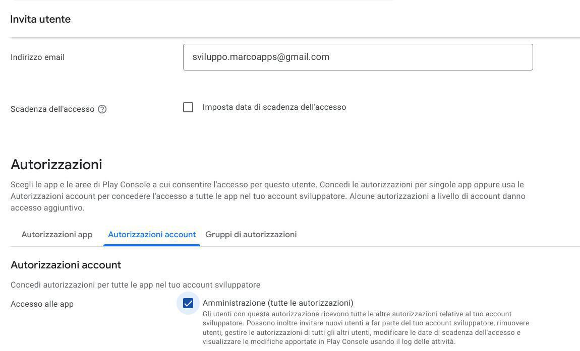 Creazione account sviluppatore Google Play Creazione account sviluppatore Google Play