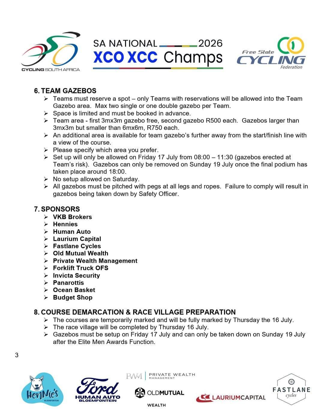  SA NATIONAL XCO XCC CHAMPIONSHIPS