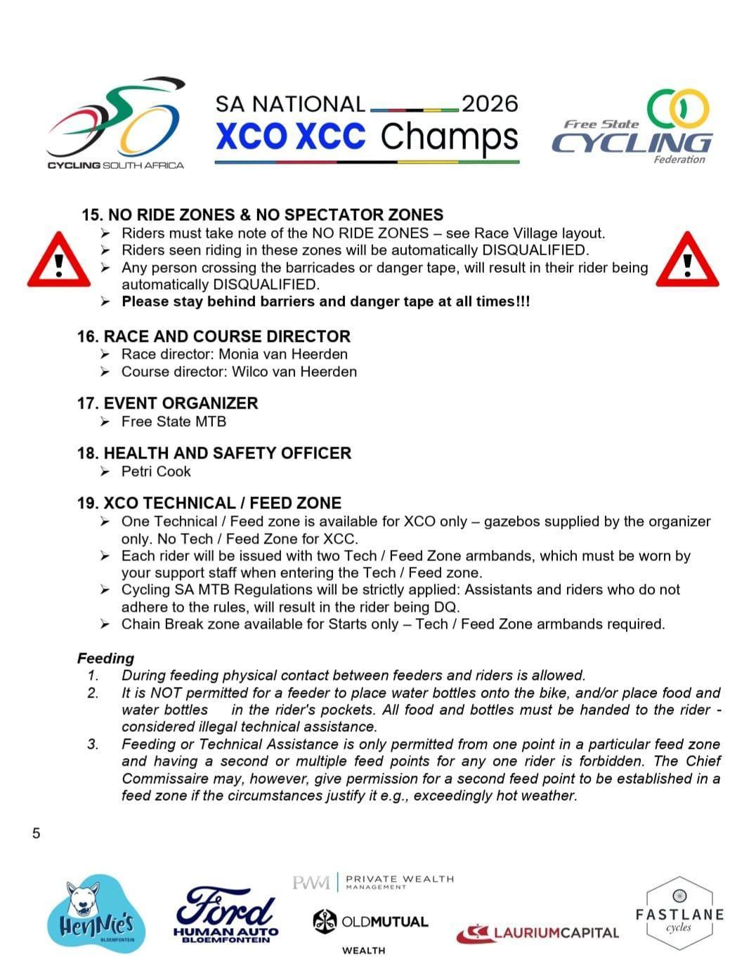  SA NATIONAL XCO XCC CHAMPIONSHIPS