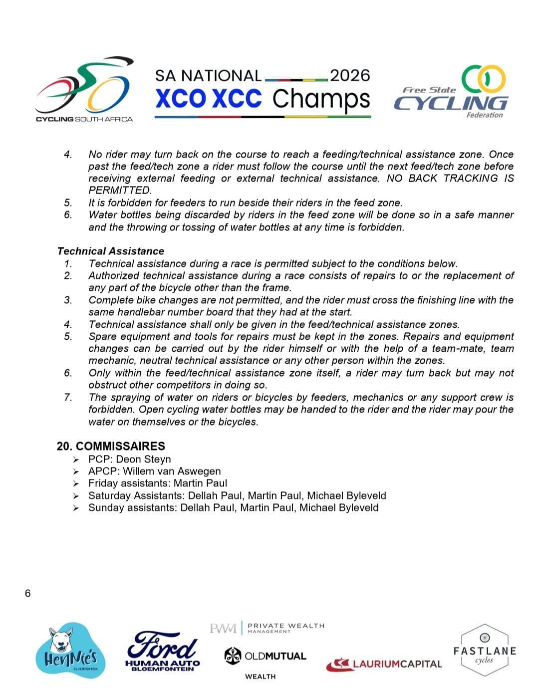  SA NATIONAL XCO XCC CHAMPIONSHIPS