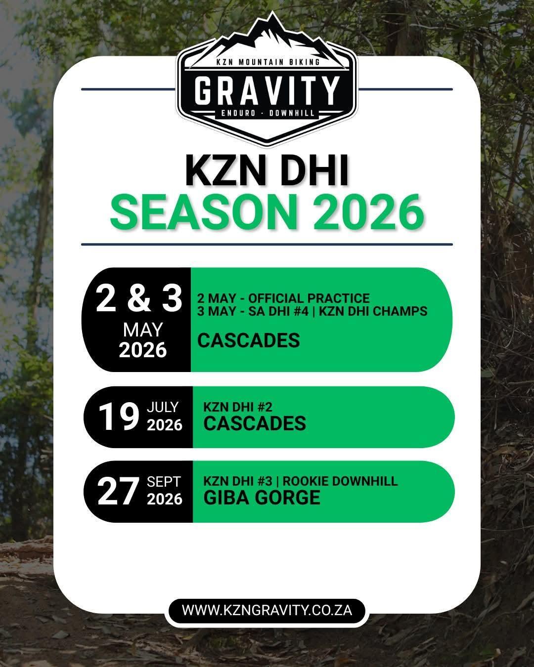 KZN DH #3 - ROOKIE DOWNHILL - NEW DATE ALERT!!!!