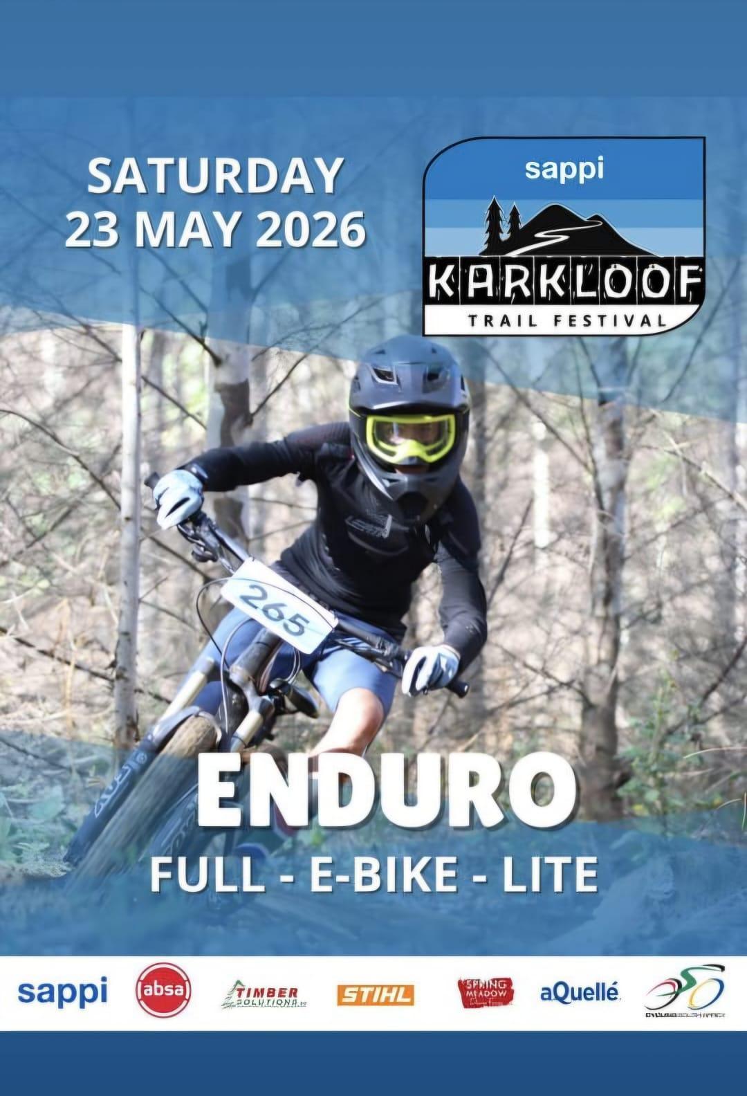 Sappi Karkloof Trail Festival 2026 - SA National Enduro Champs
