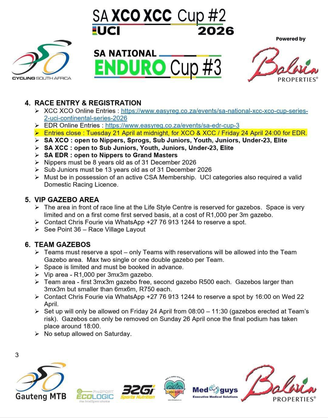 SA National XCC/XCO Cup Series #2 SA National XCC/XCO Cup Series #2