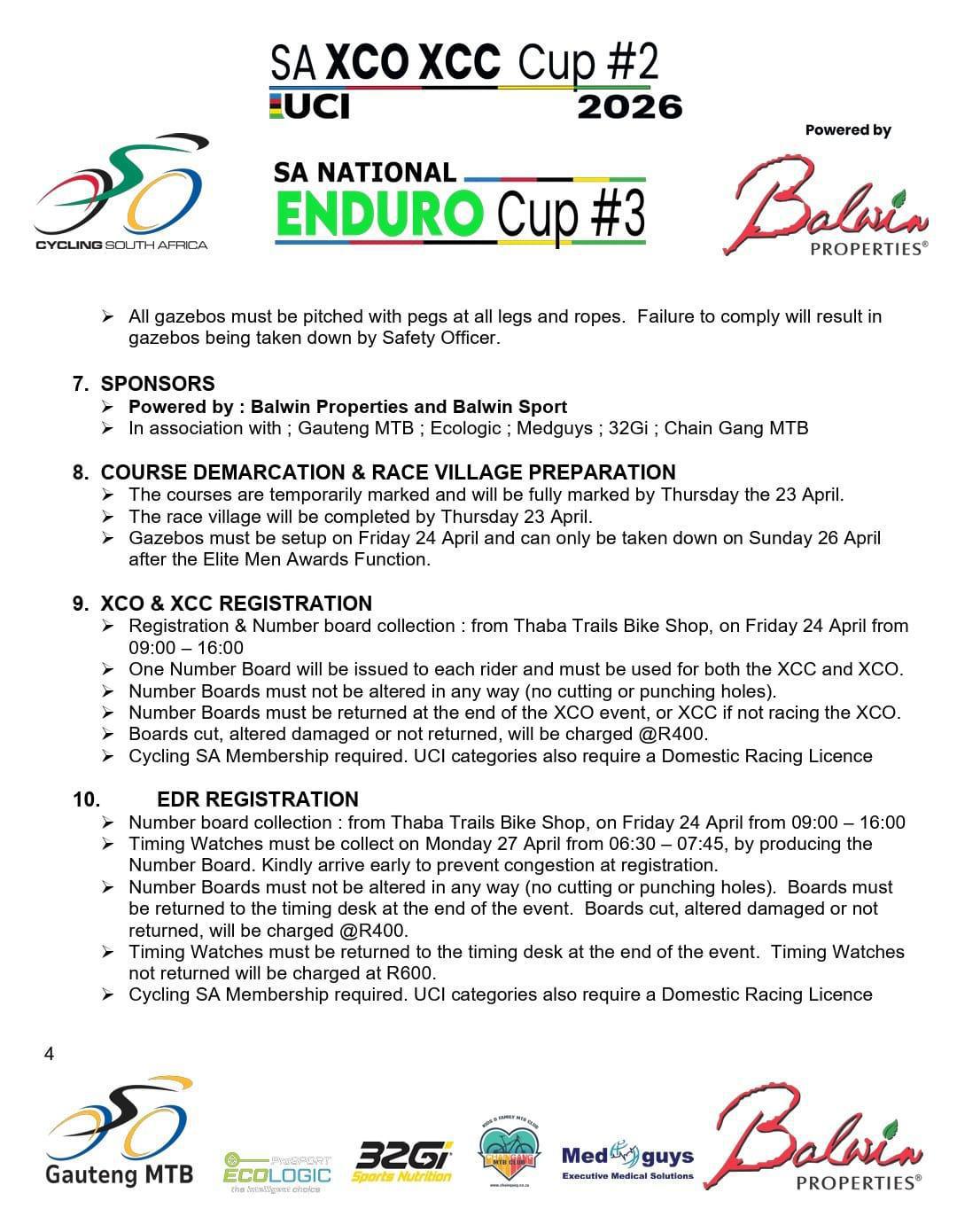 SA National XCC/XCO Cup Series #2 