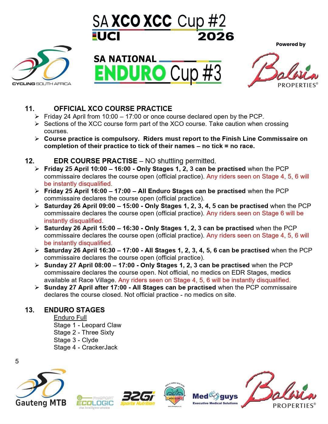 SA National XCC/XCO Cup Series #2 